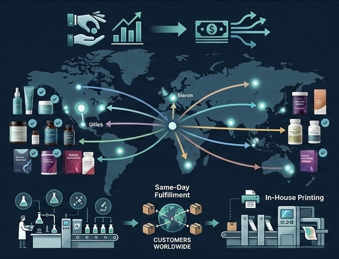 Private label products on shelf